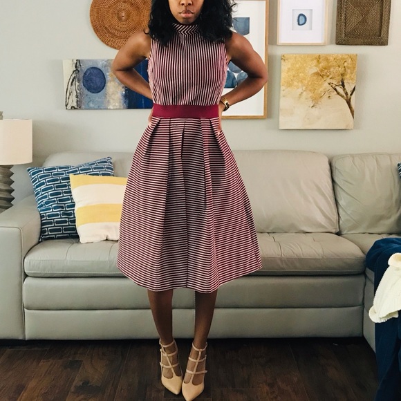 New York & Company Dresses & Skirts - Eva Mendes Collection Freya Fit & Flare Midi Dress